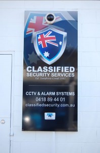 Classified Security Shed Signage