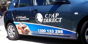 CPAP Direct Mazda Vehicle Signage