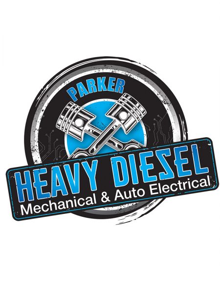 parker heavy diesel graphic design