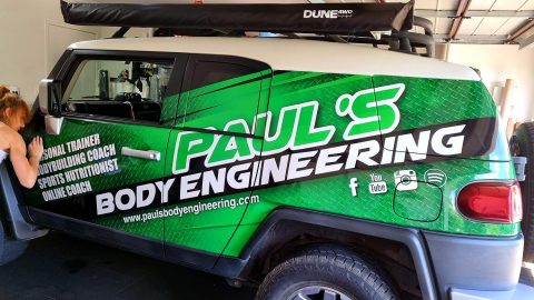 Paul's Body Engineering Vehicle Signs