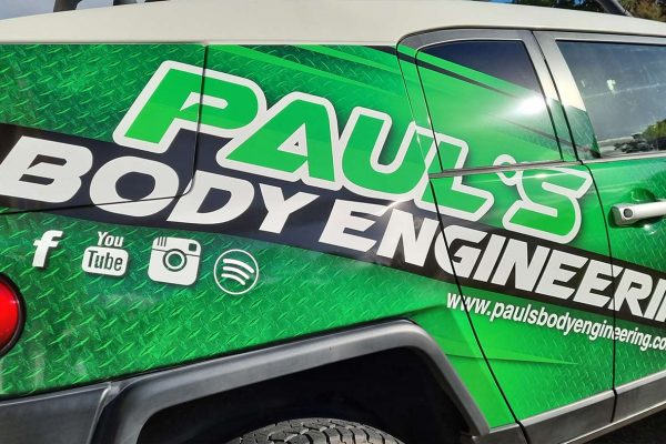 Paul's Body Engineering FJ Cruiser Signage
