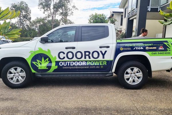 Cooroy Outdoor Power - Ute Signage Wrap