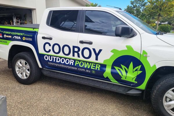 Cooroy Outdoor Power - Ute Signage Wrap