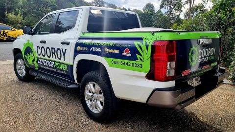 Cooroy Outdoor Power - Ute Signage Wrap