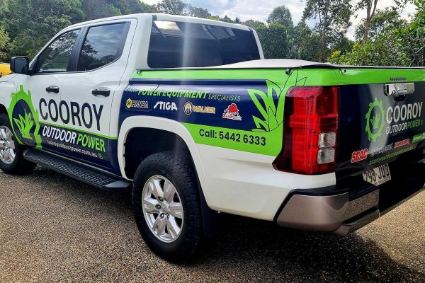 Cooroy Outdoor Power - Ute Signage Wrap