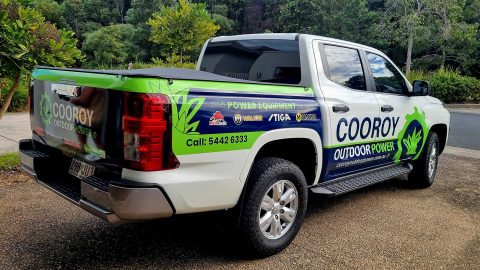 Cooroy Outdoor Power - Ute Signage Wrap