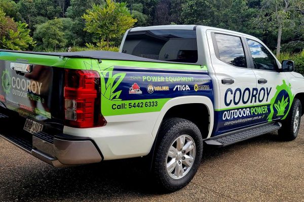 Cooroy Outdoor Power - Ute Signage Wrap