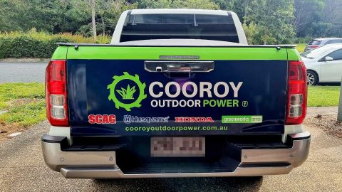 Cooroy Outdoor Power - Ute Signage Wrap