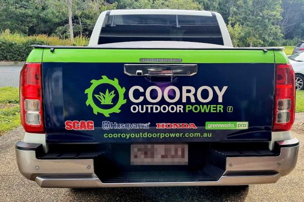 Cooroy Outdoor Power - Ute Signage Wrap