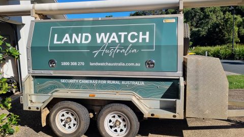 Land Watch Trailer Signage Wrap Sunshine Coast