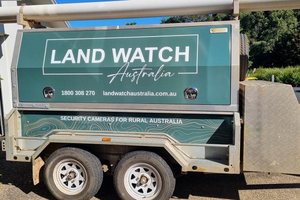 Land Watch Trailer Signage Wrap Sunshine Coast