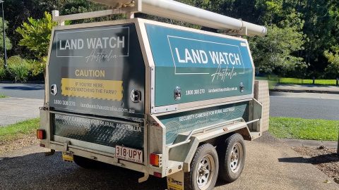 Land Watch Trailer Signage Wrap Sunshine Coast