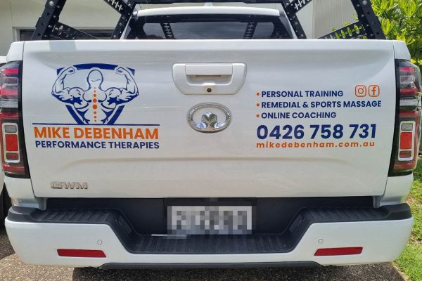 Mike Debenham - LDV Ute Wrap Signage Sunshine Coast