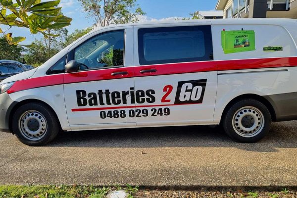 Batteries 2 Go Mercedes Van Stripe