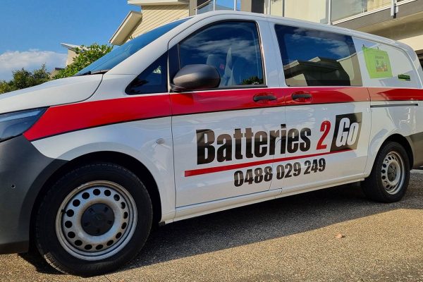 Batteries 2 Go Mercedes Van Stripe