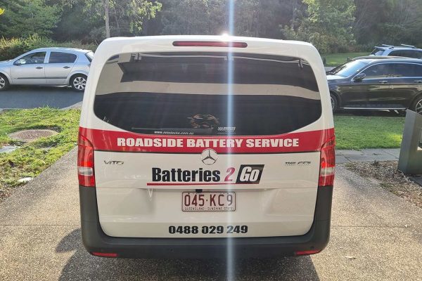 Batteries 2 Go Mercedes Van wrap